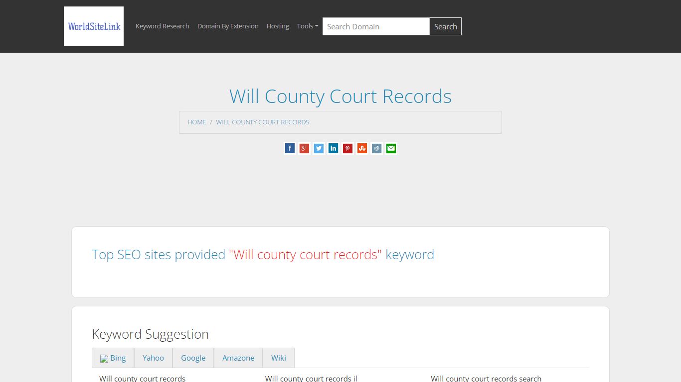 Will County Court Records | Suggestion Keywords | Top Sites